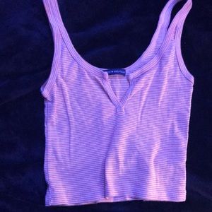 Brandy Melville Yellow Striped Tank